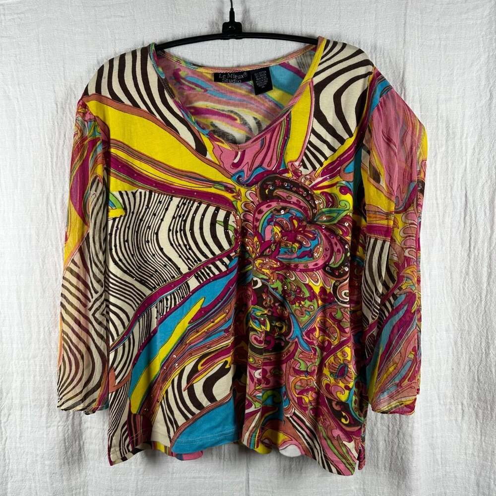 Le Mieux Women's Multi Blouse
